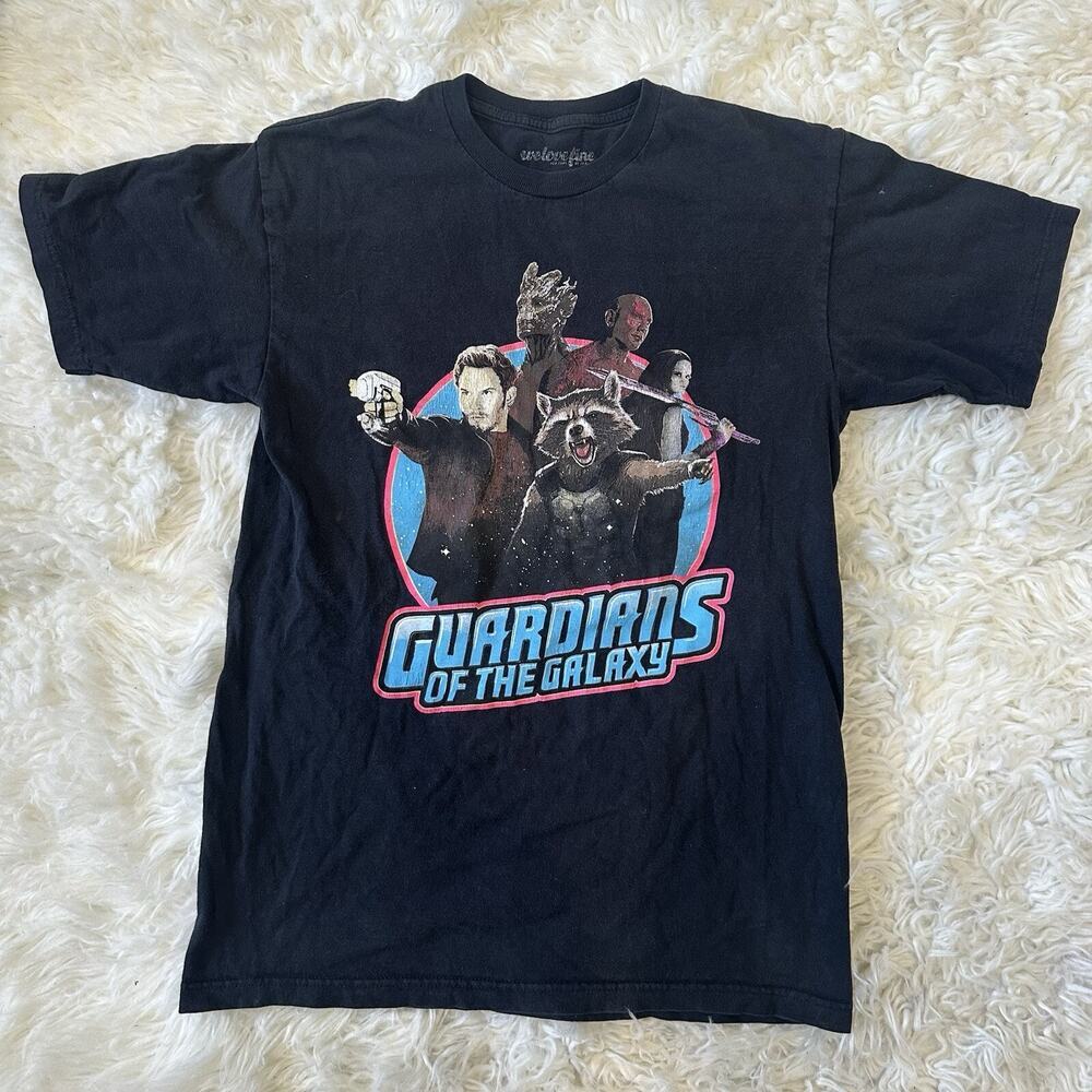Vintage Guardians of the Galaxy Men's‎ T-shirt Marvel Groot-Star lord- gamora